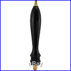 Pub Style Home Bar Draft Beer Tap Handle Black Plain Wooden Faucet Lever