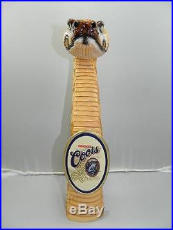 RAREST OF THE RARE! Coors original RATTLESNAKE beer tap handle. 10.5 tall, L278