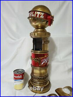 RARE 1973 New In Box SCHLITZ Lighted Globe BEER TOWER COVER Tap Handle Kegerator