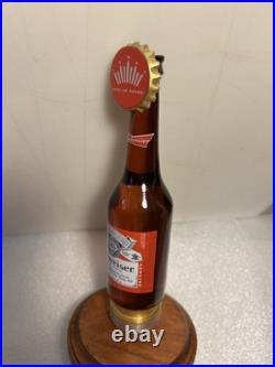 RARE. 2020 BRADFORD EXCHANGE BUDWEISER 12OZ BOTTLE Draft beer tap handle. USA