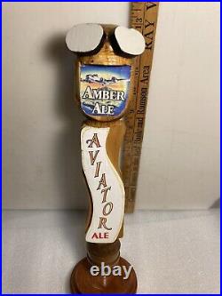 RARE AVIATOR BREWING AVIATOR AMBER ALE FIGHTER PILOT beer tap handle. WASHINGTON RARE AVIATOR BREWING AVIATOR AMBER ALE FIGHTER PILOT beer tap handle. WASHINGTON
