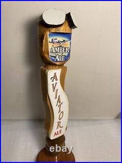 RARE AVIATOR BREWING AVIATOR AMBER ALE FIGHTER PILOT beer tap handle. WASHINGTON RARE AVIATOR BREWING AVIATOR AMBER ALE FIGHTER PILOT beer tap handle. WASHINGTON