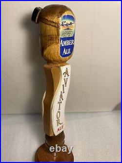 RARE AVIATOR BREWING AVIATOR AMBER ALE FIGHTER PILOT beer tap handle. WASHINGTON RARE AVIATOR BREWING AVIATOR AMBER ALE FIGHTER PILOT beer tap handle. WASHINGTON