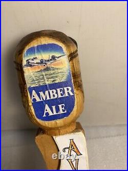 RARE AVIATOR BREWING AVIATOR AMBER ALE FIGHTER PILOT beer tap handle. WASHINGTON RARE AVIATOR BREWING AVIATOR AMBER ALE FIGHTER PILOT beer tap handle. WASHINGTON