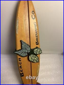 RARE BEACH BREWING TIGER SHARK RED ALE SURFBOARD draft beer tap handle. VIRGINIA