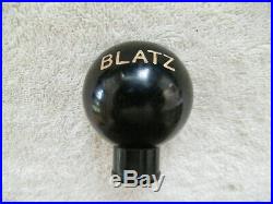 RARE BLACK Vintage BLATZ PILSNER BEER TAP KNOB tapper handle knob