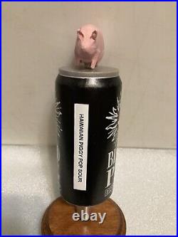 RARE BLIND PIG BREWING BLIND PIG ON A BEER CAN draft beer tap handle. ILLINOIS