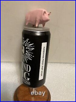 RARE BLIND PIG BREWING BLIND PIG ON A BEER CAN draft beer tap handle. ILLINOIS
