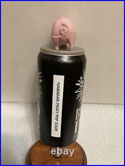 RARE BLIND PIG BREWING BLIND PIG ON A BEER CAN draft beer tap handle. ILLINOIS