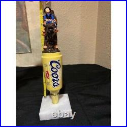 RARE! Coors Banquet Bull Riding Rodeo Beer Tap Handle