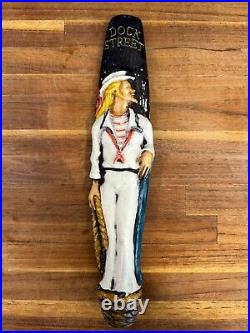 RARE DOCK STREET BREWING SAILOR draft beer tap handle. PENNSYLVANIA