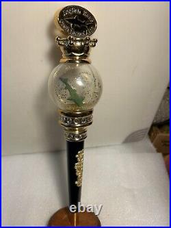 RARE. DOGFISH HEAD PIMPCANE SHARK GLOBE draft beer tap handle. DELAWARE INJURED