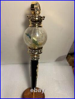 RARE. DOGFISH HEAD PIMPCANE SHARK GLOBE draft beer tap handle. DELAWARE INJURED