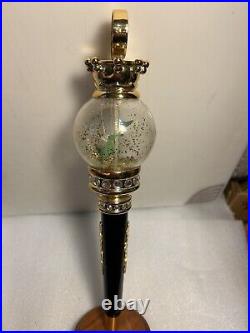 RARE. DOGFISH HEAD PIMPCANE SHARK GLOBE draft beer tap handle. DELAWARE INJURED