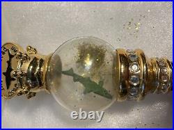 RARE. DOGFISH HEAD PIMPCANE SHARK GLOBE draft beer tap handle. DELAWARE INJURED