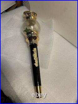 RARE. DOGFISH HEAD PIMPCANE SHARK GLOBE draft beer tap handle. DELAWARE INJURED