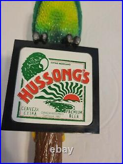 RARE Figural Beer Tap Handle Hussong's Cerveza Extra Beer Parrot Bird