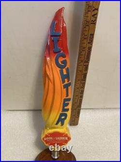 RARE HOOK AND LADDER LIGHTER TALL FLAME ALE Draft beer tap handle MARYLAND