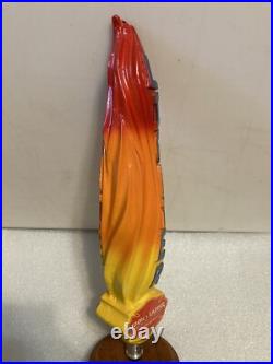 RARE HOOK AND LADDER LIGHTER TALL FLAME ALE Draft beer tap handle MARYLAND