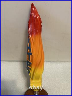 RARE HOOK AND LADDER LIGHTER TALL FLAME ALE Draft beer tap handle MARYLAND