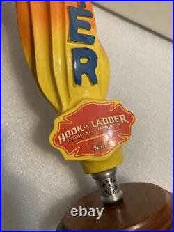 RARE HOOK AND LADDER LIGHTER TALL FLAME ALE Draft beer tap handle MARYLAND