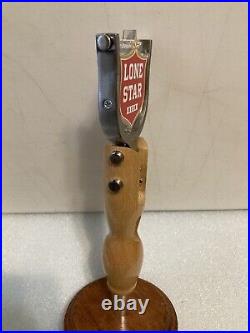 RARE LONE STAR COWBOY SLINGSHOT With SPURS Draft beer tap handle. TEXAS