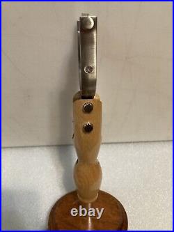 RARE LONE STAR COWBOY SLINGSHOT With SPURS Draft beer tap handle. TEXAS
