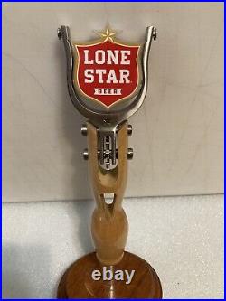 RARE LONE STAR COWBOY SLINGSHOT With SPURS Draft beer tap handle. TEXAS