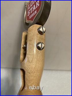 RARE LONE STAR COWBOY SLINGSHOT With SPURS Draft beer tap handle. TEXAS