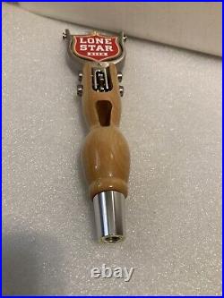 RARE LONE STAR COWBOY SLINGSHOT With SPURS Draft beer tap handle. TEXAS