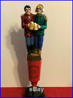 RARE McKENZEY BROTHERS Red Figural Beer Tap Handle / Super Limited / Molson