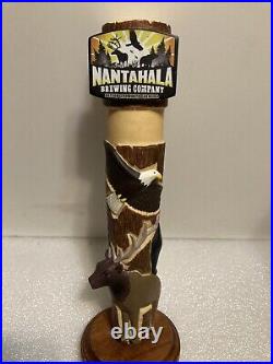 RARE. NANTAHALA BREWING BEAR RABBIT DEER EAGLE beer tap handle. NORTH CAROLINA RARE. NANTAHALA BREWING BEAR RABBIT DEER EAGLE beer tap handle. NORTH CAROLINA