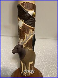 RARE. NANTAHALA BREWING BEAR RABBIT DEER EAGLE beer tap handle. NORTH CAROLINA RARE. NANTAHALA BREWING BEAR RABBIT DEER EAGLE beer tap handle. NORTH CAROLINA