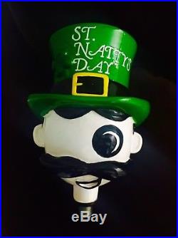 RARE National Bohemian Interchangeable Head Beer Tap Handle St. Patricks Day