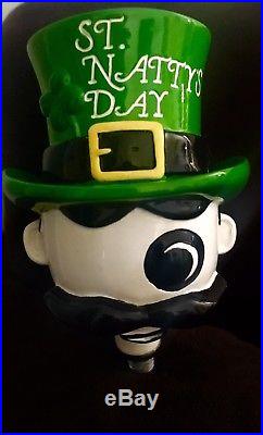 RARE National Bohemian Interchangeable Head Beer Tap Handle St. Patricks Day