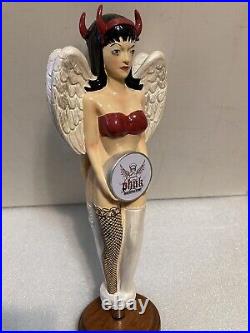 RARE PHUK BEER NAUGHTY AND NICE DEVIL/ANGEL Draft beer tap handle. USA