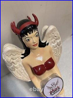 RARE PHUK BEER NAUGHTY AND NICE DEVIL/ANGEL Draft beer tap handle. USA