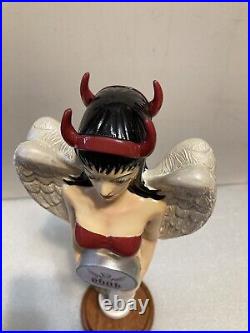 RARE PHUK BEER NAUGHTY AND NICE DEVIL/ANGEL Draft beer tap handle. USA