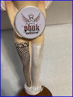 RARE PHUK BEER NAUGHTY AND NICE DEVIL/ANGEL Draft beer tap handle. USA