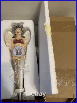 RARE PHUK BEER NAUGHTY AND NICE DEVIL/ANGEL Draft beer tap handle. USA