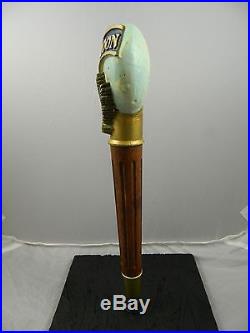 RARE VINTAGE Blue Moon 3D wheat and moon beer tap handle, 11.5 tall, LOT 4