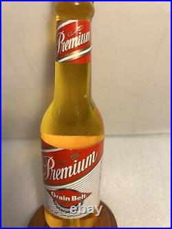 RARE VINTAGE GRAIN BELT PREMIUM AMBER BOTTLE draft beer tap handle. MINNESOTA