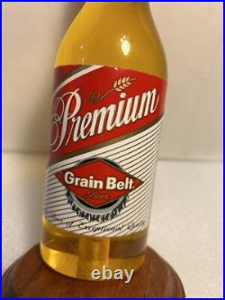 RARE VINTAGE GRAIN BELT PREMIUM AMBER BOTTLE draft beer tap handle. MINNESOTA