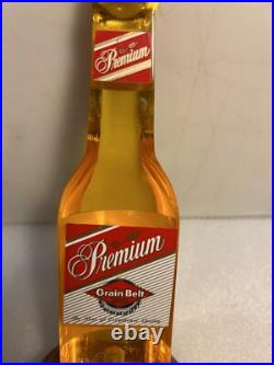RARE VINTAGE GRAIN BELT PREMIUM AMBER BOTTLE draft beer tap handle. MINNESOTA