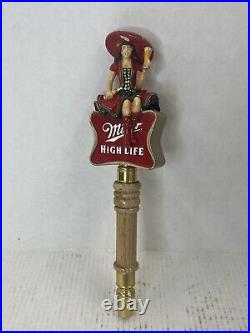 RARE VINTAGE MILLER HIGH LIFE GIRL ON THE MOON Draft beer tap handle. MILLER USA
