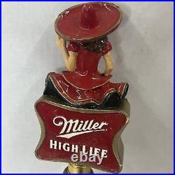 RARE VINTAGE MILLER HIGH LIFE GIRL ON THE MOON Draft beer tap handle. MILLER USA