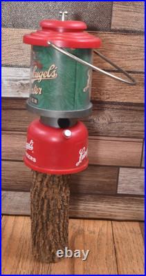 RARE Vintage Leinenkugels Brewery Winter Lager Coleman Lantern Beer Tap Handle