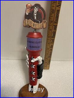 REBEL KETTLE WORKING GLASS HERO BLONDE ALE beer tap handle. ARKANSAS. Closed REBEL KETTLE WORKING GLASS HERO BLONDE ALE beer tap handle. ARKANSAS. Closed
