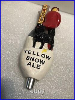 ROGUE YELLOW SNOW draft beer tap handle. OREGON