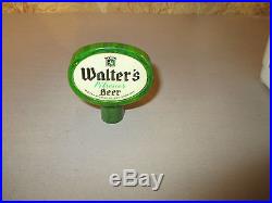 Rare 1930's Walter's Beer Green Marble Bakelite Beer Tap Handle Eau Claire WI